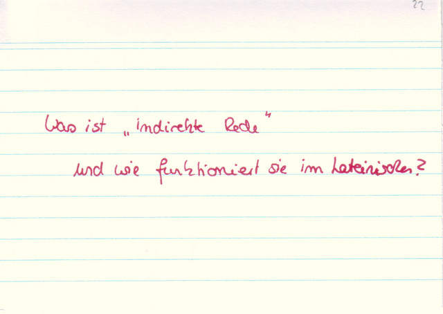 Was ist indirekte Rede?