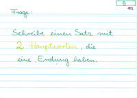 Satz zu Nomenendungen