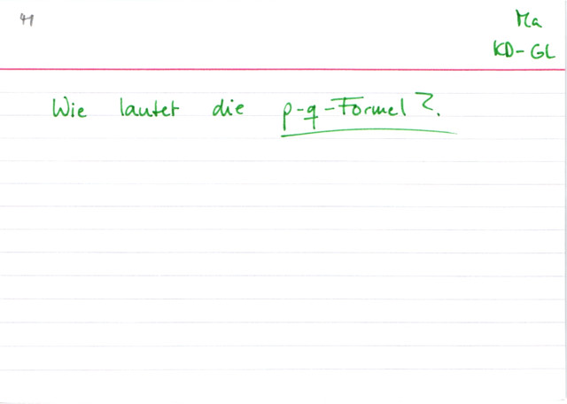 p-q-Formel