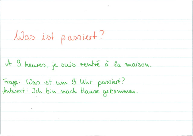 Fragen für Passé Composé