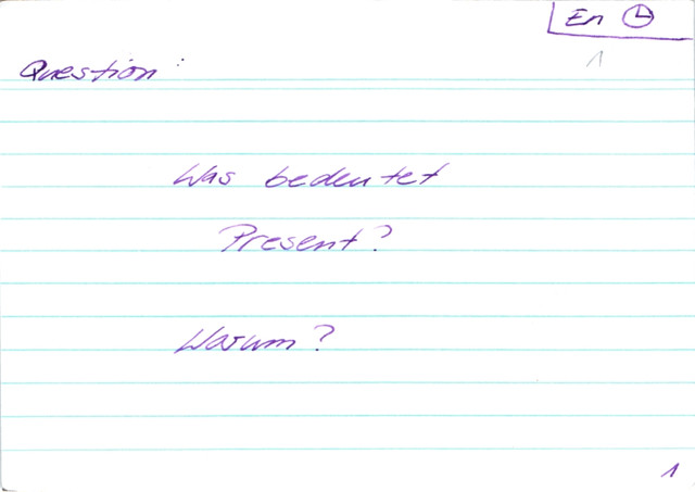 Was bedeutet Present?