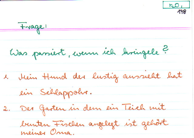 Was passiert, wenn ich kringele?