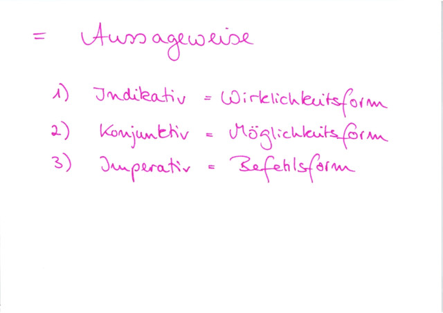 Was bedeutet "Modus"?