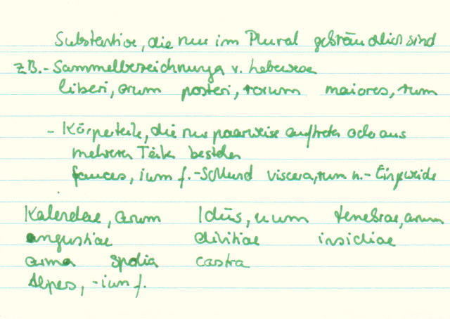Was ist ein "Plurale tantum"?