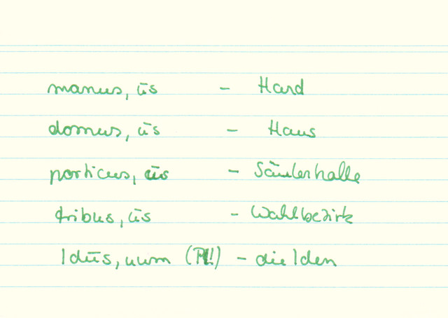 Welche Substantive der u-Deklination sind feminin?