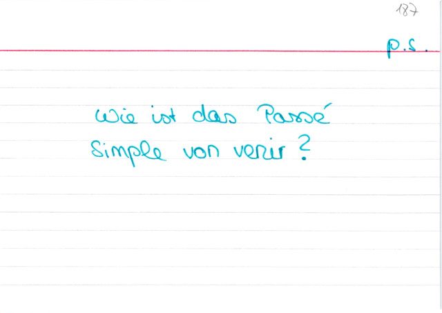 Beispiel venir