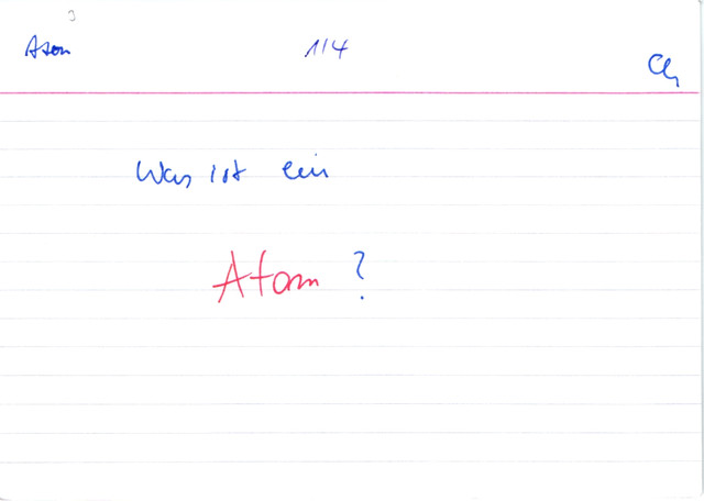 Was ist ein Atom?