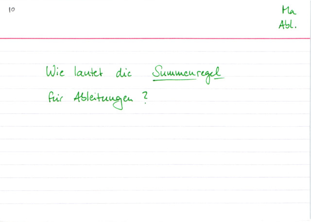 Summenregel