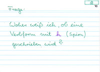 Dehnungs -h in Verbformen