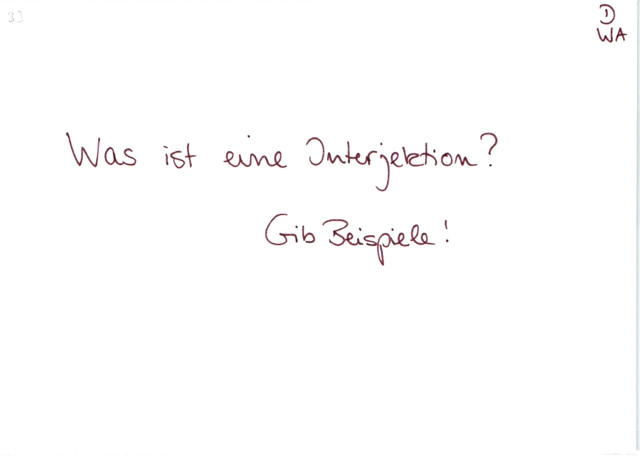 Was ist eine Interjektion?