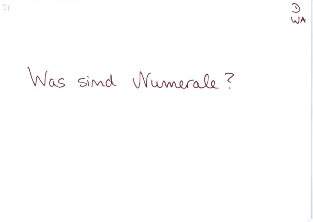 Was sind Numerale?