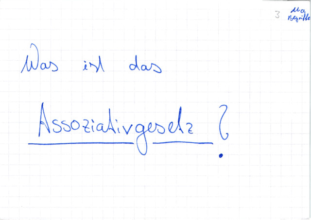 Assoziativgesetz