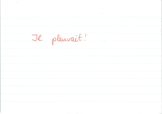 Beispiel il pleut