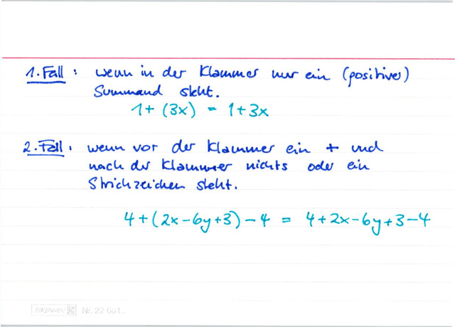 Wann darf man eine Klammer einfach weglassen?