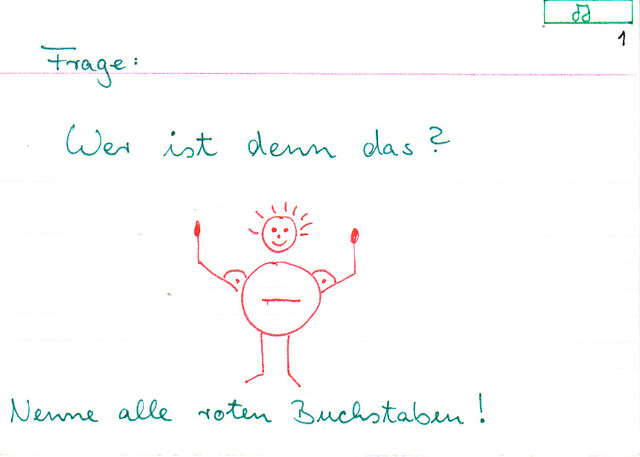 Bild roter Buchstabe