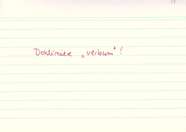 Dekliniere "verbum"!