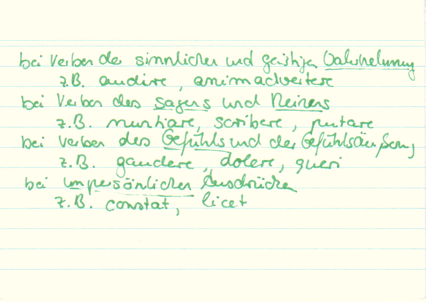 Wann kann man im Lateinischen einen A.c.l. erwarten? ǀ Lernwerk TV